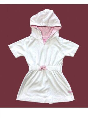 Ruffle Butts Terry Cloth Hooded Swim Cover up 2T